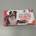 Indestructible Realistic Tough Dog Chew Toy  Natural Rubber Beef Flavor  Bone for Aggressive Chewers Long-Lasting, Teeth Cleaning, Safe & Non-Toxic (Large)