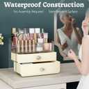 LAMU Makeup Organizer Skincare Organizers with Extra Large Drawer - Bathroom Organizers and Storage Cosmetic Display case for Bathroom Countertop, Bedroom Vanity Desk, Lipstick Organizer, Cream