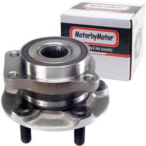 MotorbyMotor 513413 Front Heavy Duty Wheel Bearing Assembly with 5 Lugs Fits for Subaru Crosstrek Forester Impreza XV Crosstrek Wheel Bearing and Hub Assembly