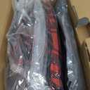 MaiRve King Comforter Set, Classic Red Black Plaid Bedding Set 7 Pieces, Farmhouse Lightweight All Season Bed in a Bag with Sheets, Pillowcases & Shams