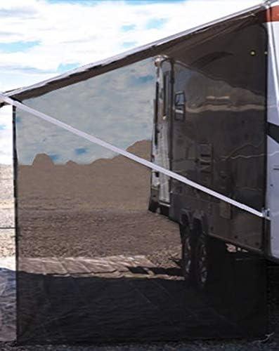 Tentproinc RV Awning Side Sun Shade Screen 9'X7' Mesh Sunshade for RV Awning Sunscreen Motorhome Camping Trailer Awning Screenshade Block UV Glare(Black) 2 Pack