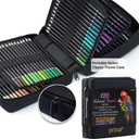 PRINA Art Supplies 120 Colors Colored Pencils Set for Adults Coloring Books with Sketchbook, Professional Vibrant Artists Coloring Pencils for Drawing Sketching Blending Shading, Soft Core Oil Based
