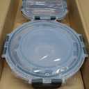 M MCIRCO 24-Piece Glass Food Storage Containers with Upgraded Snap Locking Lids,Glass Meal Prep Containers Set - Airtight Lunch Containers, Microwave, Oven, Freezer and Dishwasher (Gray)