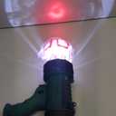 YIERBLUE Rechargeable Spotlight, Super Bright 90,000 High Lumen LED IP67 Waterproof Handheld Spotlight Long Lasting Large Flashlight Searchlight with Detachable Red Light Filter (Green)