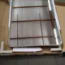 OKPAL 20 x 24 Inch Brushed Nickel Bathroom Mirrors, Rounded Rectangle Silver Bathroom Vanity Mirror, Beveled Framed Mirror for Wall, HD Glass, Anti-Rust Aluminum Alloy Mirror