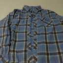 CHYRII Womens Button Down Flannel Shirts Long Sleeve Plaid Shackets Business Casual Blouse Top L