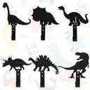 Zhengmy Dinosaur Wall Hooks Kids Coat Hooks Cute Wall Mount Hanger Black Metal Cartoon Bathroom Decor Hanger for Boys Room Animal Theme Decorations for Bathroom Bedroom Nursery