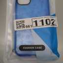 NITITOP Compatible for iPhone 11 Case Cute Flower Floral Clear for Women Girl Ultra Slim Crystal Shockproof Soft TPU Anti-Yellow Protective Phone Cover - Dark Blue