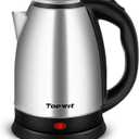 TOPWIT Electric Kettle, 2.0L Hot Water Kettle Electric, BPA-Free Stainless Steel Tea Kettle, Electric Kettles for Boiling Water with Fast Boil, Auto Shut-Off & Boil Dry Protection, Silver