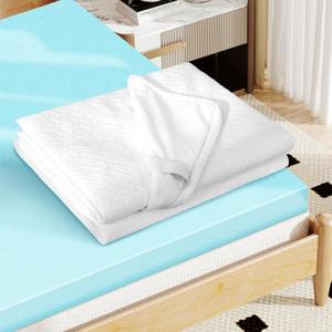 King Size Memory Foam Mattress Topper with Cover