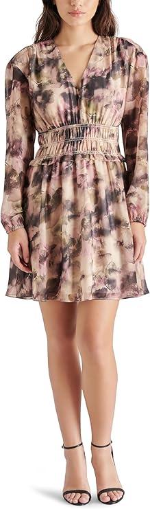 Steve Madden Fiora Dress Autumn Mauve (Size S, Brown)