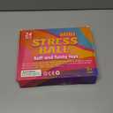 VISCOO 24 Pack Stress Balls for Adults, Squeeze Balls for Anxiety Relief, Soft Palm-Sized Pressure Balls, Durable Relaxation Set