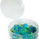 100 Count Clear 2 1/2" Round Plastic Containers with Lids for Beads, Candies, Snuff Cans, Confections and Any Small Items