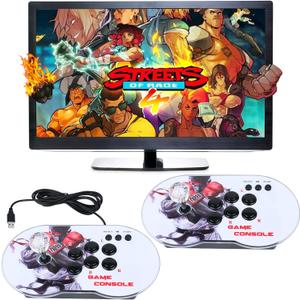Arcade Game Console Pandora Box Built in 10000 Retro Games 4K HDMI 64G 2 Player Game Emulator Console Joystick with Trackball No Network Plug and Play TV Video Jame Gamepad Support Multiple Emulators Arcade Game Console Pandora Box Built in 10000 Retro Games 4K HDMI 64G 2 Player Game Emulator Console Joystick with Trackball No Network Plug and Play TV Video Jame Gamepad Support Multiple Emulators