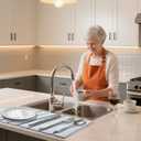 Stone Dish Drying Mat For Kitchen & Bathroom - Diatomaceous Earth, Quick Dry, Collapsible, Non - Slip Pvc, Rounded Corners, 15.4 X 23.6 IN, Absorbent, Natural Material For Dishes, Cups & More