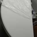 HAISIWLKJ 4FT Round Folding Table White Fold-in-Half with Carrying Handle Portable Plastic Table for Outdoor or Indoor Events,Dining,Wedding, Camping,Party Table