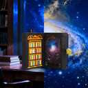 HOGOKIDS Magic Space Book Nook Building Set with LED Light, 945PCS Book Nook Building Block Sets for Bookshelf Home Decor, DIY Miniature Book Model Kit, Christmas Birthday Gifts for Adults Boys Girls