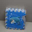 Puzzle Play Mat, Foam Floor Tiles, Childrens Foam Puzzle Mat Baby Floor Play Mat 3434 Inches Sea World 9 Pieces, Edge Tooth A