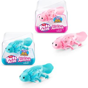 Pets Alive Robo Axolotl Swimming, Electronic Pet Toy (2 Pack) by ZURU