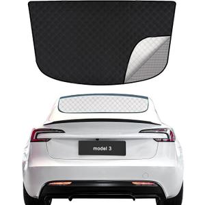 ZATOOTO Rear Windshield Sunshade for 2021-2024 Tesla Model 3 Rear Windshield Sunshield Double Layer Design for Sunshade and Privacy Offer Great Visibility Sun Blocker Back Window Sunshade for Model 3