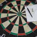 Amazon Basics Dartboard for Adults, Regulation Size, with Steel Tip Darts, 18" Regulation, incl. 6 darts