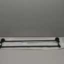 TocTen Double Bath Towel Bar - Thicken SUS304 Stainless Steel Towel Rack for Bathroom, Bathroom Accessories Double Towel Rod Heavy Duty Wall Mounted Towel Holder (Black, 30IN) (Round 30 Inch)