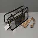 SIHEJA Crochet Bag - Transparent Yarn Storage - Yarn & Crochet Accessories Organizer, Gifts - Black & Striped Jacquard Shoulder Straps