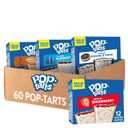 2 x Pop-Tarts Toaster Pastries, Breakfast Foods, Kids Snacks, Variety Pack (60 Pop-Tarts), BB 02 MARCH 2027