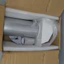 4 Inch Dryer Vent Cover Outside Hooded Wall Vent with Screen and Damper, Exhaust Vent Wall Mount Exterior Wall Vents Cover Cap for Dryer Ventilation&Outdoor Air Exhaust,Galvanized Steel,White
