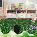 Drydiet 11.8 x 6.6 ft Classroom Rug Elementary Daycare Larg Rug Green Leaf