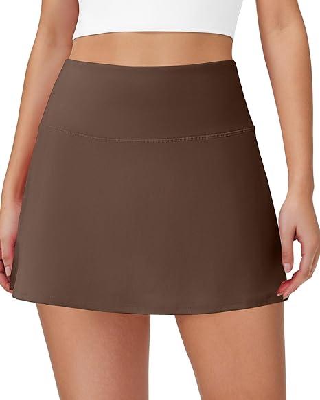 Skorts for Women Tennis Golf Skirt with Pockets Shorts High Waisted A Line Mini Skirts Athletic Workout Pickleball S