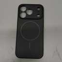 JUESHITUO Magnetic Slim Fit Case for iPhone 17 Pro(6.3"), Ultra Thin Matte Anti-Scratch Hard PC Cover(1X Screen Protector), OriginFit Case iPhone 17 Pro Compatible with MagSafe, Black