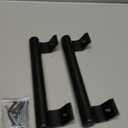 Sliding Door Pull - 8" Metal Replacement Handle (2Pack) - Black Aluminum Alloy Hardware for Old/Damaged Door Pull