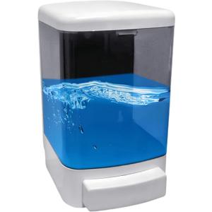 Manual Soap Dispenser Kitchen Bathroom Wall Mounted Hand Dispensers Commercial for Liquid Containers Shampoo Gel Chamber Plastic - (33.8 oz) 1000ml