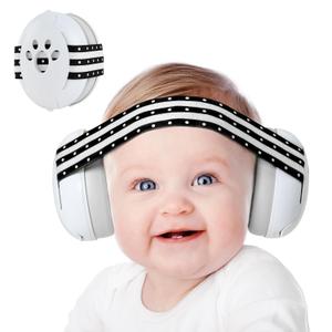 Yoofoss Baby Ear Muffs Noise Protection for Infant and Babies Up to 36 Months - Noise Cancelling Headphones for Ear Protection, Sleep, Travel (Black)