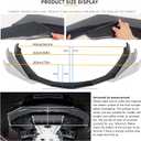 5-Section Universal Front Bumper Lip Spoiler, Carbon Fiber Look ABS Splitter for Sedan Coupe Hatchback, 56-72 Inch Adjustable Body Kit