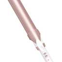 Conair Double Ceramic 1 -Inch Long Barrel Curling Iron, 1 -Inch Barrel Creates Soft Waves, Hair Waver for Use on Medium & Long Hair, White/Rose Gold