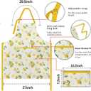 Apron for Women with Pockets, Cooking & Baking | Linen-textured, adjustable neck strap, divided pockets, cooking and baking