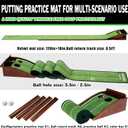 Dachenus Putting Green Indoor Mat Outdoor Golf Putting Mat with Automatic Ball Return - Ideal for Home, Office, and Outdoor Use