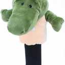 Golf Club Driver Fairway Wood Head Cover Cute Green Crocodile Alligator Plush Cartoon