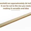 Kigley Solid Red Oak Interior Threshold Wood Overlap Threshold Doorways Reducer Threshold, 36 Inches Long (Classic Style)