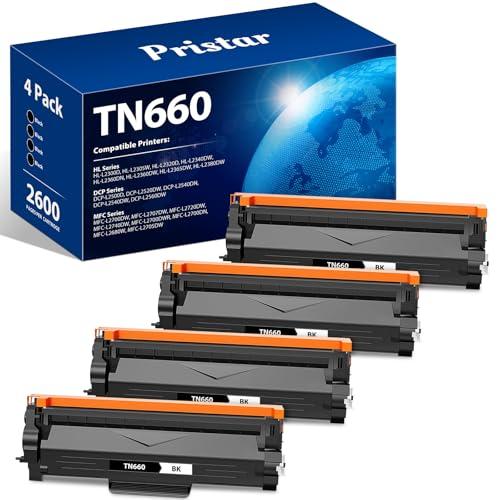 TN660 TN 660 Toner Cartridge Replacement for Brother TN660 TN-660 TN660 TN630 Black High Yield Compatible with Brother MFC-L2700DW HL-L2380DW HL-L2320D HL-L2340DW DCP-L2540DW Printer 4Pack