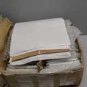 kukmakri 48 PCS Sublimation Blank Ceramic Coasters with Cork Backing Pads, 4x4 Inch Square Versatile & Decorative Glazed Ceramic Coasters for Crafting, Absorbent Ceramic Coaster for Drink