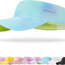 Kids Sun Visor Hats for Girls Boys, Lightweight Cooling Stretchy Visor, Packable Sports Hat for Running, Tennis, Golf