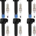 ECCPP UF603+97390 6 ignition coils + 6 iridium Spark Plugs For 08-12 for HONDA Accord,08-17 Odyssey,12 Crosstour/09-12 for Acura Rl,09-14 Tl,10-14 Tsx 3.5L 3.7L V6