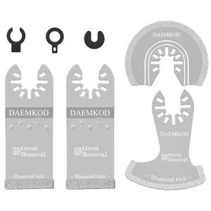 4 Pack Diamond Saw Blades, Professional Multi Tool Blades Kits, Grout Removal Blade Fit Dewalt Bosch Worx Ryobi Milwaukee