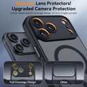 BENTOBEN Magnetic for iPhone 17 Pro Max Case 2025,[Upgraded Full Camera Protection] [Compatible with Magsafe] [Translucent Matte] Drop Protection Shockproof Protective Phone Cover 6.9 Inch - Black