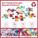 LUXDIVINA Christmas 2000 Piece Puzzle for Adults, Puzzles for Adults 2000 Pieces, Parrot Deer Jigsaw Puzzles, Challenging Puzzle Perfect for Game Nights, Finished Size is 39" X 28"