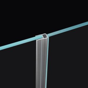 Glass Door Side Seal Strip 100 Frameless Shower Door Sweep for 5/16" Sliding or Swing Framelss Glass Door (U Type)
