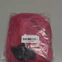 ColorGround Long Straight Hot Pink Cosplay Wig with 2 Ponytails for Women Halloween Party Costume